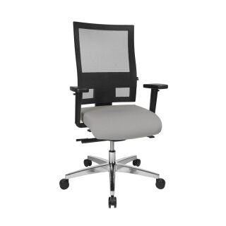 Topstar Bürostuhl Sitness 60, PS69BH W53 Stoff grau, Gestell alu