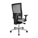 Topstar Bürostuhl Sitness 60, PS69BH W53 Stoff grau, Gestell alu