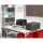 Exacompta Schubladenbox Big-Box Plus quer Classic  schwarz 308714D, DIN A4 quer mit 5 Schubladen, 1 St.