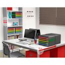 Exacompta Schubladenbox Big-Box Plus quer Classic  rot,...