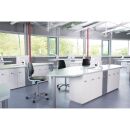 bimos Arbeitsdrehstuhl Labsit blau, schwarz Kunstleder