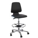 bimos Arbeitsdrehstuhl Labsit blau, schwarz Kunstleder