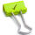 RAPESCO® Foldbackklammern Häkchen grün 1,9 cm, 80 St.