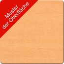 SODEMATUB Mehrzwecktisch buche, rot rechteckig, Vierkantrohr rot, 120,0 x 60,0 x 74,0 cm
