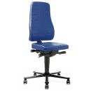 bimos Arbeitsdrehstuhl All-In-One blau Kunstleder