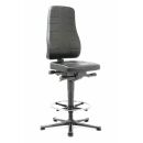 bimos Arbeitsdrehstuhl All-In-One schwarz Kunstleder