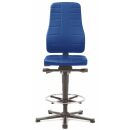 bimos Arbeitsdrehstuhl All-In-One blau Kunstleder