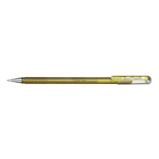 Pentel Hybrid Dual Metallic Gelschreiber 0,5 mm, Schreibfarbe: gold, 1 St.