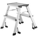 ALCO Klapptritt silber 2 Stufen, H: 44,0 cm