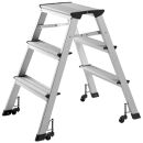 ALCO Klapptritt silber 3 Stufen, H: 64,0 cm