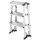 ALCO Klapptritt silber 3 Stufen, H: 64,0 cm