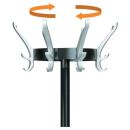 unilux Kleiderständer Cypres schwarz Metall 24 Haken 34,0 x 170,0 cm, 1 St.