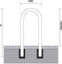 Universalbügel Ø 60 mm ohne Lackierung