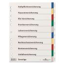 DURABLE Ordnerregister DIN A4 Vollformat blanko mit...