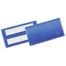 DURABLE Etikettentaschen blau 10,0 x 3,8 cm, 50 St.