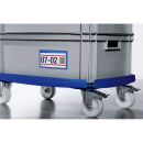 DURABLE Etikettentaschen blau 15,0 x 6,7 cm, 50 St.