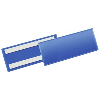 50 DURABLE Etikettentaschen blau 22,3 x 8,15 cm