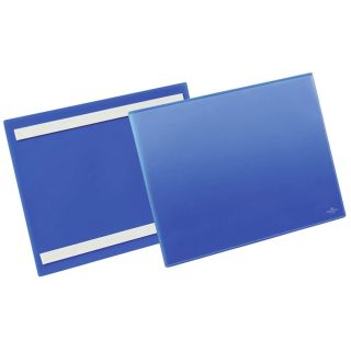 50 DURABLE Etikettentaschen blau 22,5 x 31,1 cm