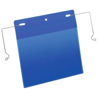 DURABLE Drahtbügeltaschen blau A5, 50 St.