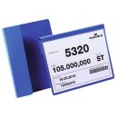 DURABLE Kennzeichnungstaschen blau A4, 50 St.