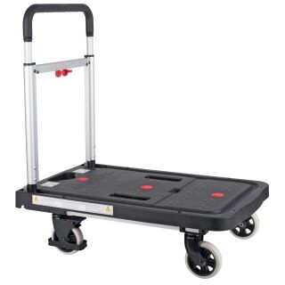 pavo Transportwagen schwarz 67,5 x 92,5 x 40,5 cm bis 137,0 kg