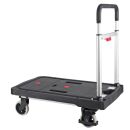 pavo Transportwagen schwarz 67,5 x 92,5 x 40,5 cm bis 137,0 kg