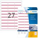 HERMA Namensetiketten 4512 weiß 63,5 x 29,6 mm, 20...