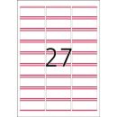 HERMA Namensetiketten 4512 weiß 63,5 x 29,6 mm, 20...