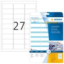 HERMA Namensetiketten 4513 weiß 63,5 x 29,6 mm, 20...