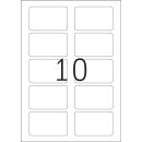 HERMA Namensetiketten 4514 weiß 80,0 x 50,0 mm, 20...