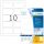 HERMA Namensetiketten 4514 weiß 80,0 x 50,0 mm, 20 Blatt