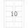 HERMA Namensetiketten 4514 weiß 80,0 x 50,0 mm, 20 Blatt