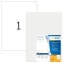 HERMA Folien-Kraftklebe-Etiketten 9544 weiß 297,0 x...