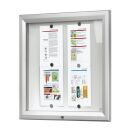 Showdown® Displays Schaukasten T silber 6x DIN A4...