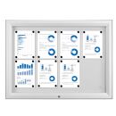 Showdown® Displays Schaukasten T silber 8x DIN A4...