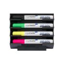 Legamaster magnetischer Stiftehalter schwarz Kunststoff 4...
