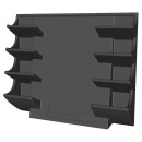 Legamaster magnetischer Stiftehalter schwarz Kunststoff 4 Fächer 12,0 x 4,0 x 15,5 cm