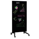 Legamaster mobile Glas-Magnettafel 90,0 x 175,0 cm schwarz
