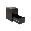 Gürkan Hängeregistraturschrank schwarz 2 Schubladen 40,0 x 62,0 x 70,0 cm, 1 St.