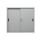 Gürkan Schiebetürenschrank, 100277 lichtgrau 2 Fachböden 120,0 x 45,0 x 109,0 cm