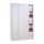 Gürkan Schiebetürenschrank, 100282 lichtgrau 4 Fachböden 120,0 x 45,0 x 195,0 cm