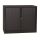 Gürkan Rollladenschrank schwarz 2 Fachböden 120,0 x 46,0 x 105,0 cm