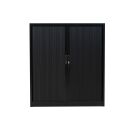 Gürkan Rollladenschrank schwarz 2 Fachböden...