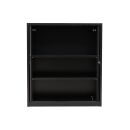 Gürkan Rollladenschrank schwarz 2 Fachböden 120,0 x 46,0 x 135,0 cm