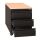 Gürkan Rollcontainer schwarz, buche 3 Auszüge 46,0 x 60,0 x 62,0 cm