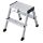 KRAUSE Klapptritt MONTO Rolly silber 2x 2 Stufen, H: 55,0 cm