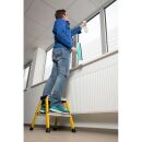 KRAUSE Klapptritt MONTO Rolly gelb 2x 2 Stufen, H: 55,0 cm