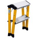 KRAUSE Klapptritt MONTO Rolly gelb 2x 2 Stufen, H: 55,0 cm
