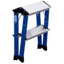 KRAUSE Klapptritt MONTO Rolly blau 2x 2 Stufen, H: 55,0 cm