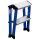 KRAUSE Klapptritt MONTO Rolly blau 2x 2 Stufen, H: 55,0 cm
